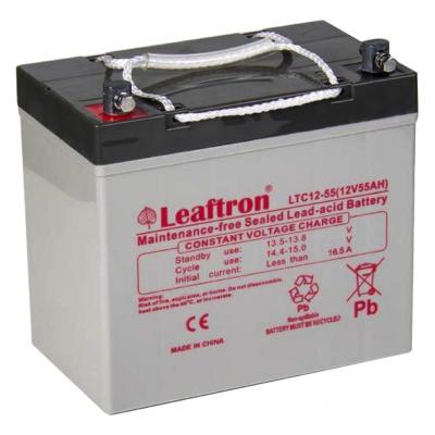 Leaftron  LTC12-55 VLRA AGM zsels, sznetmentes akkumultor 12V 55Ah Aut akkumultor, 12V alkatrsz vsrls, rak